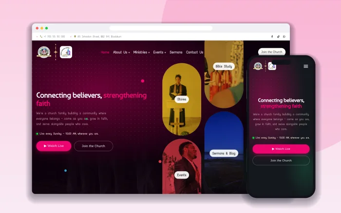 Church Template website design